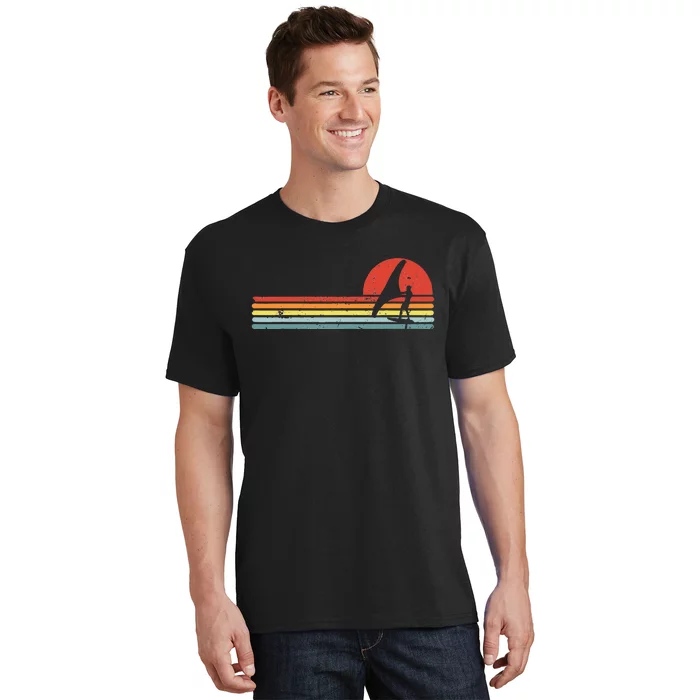 Wing Foiling Foil Surf Surfing Foiler Retro Vintage Surfer T-Shirt