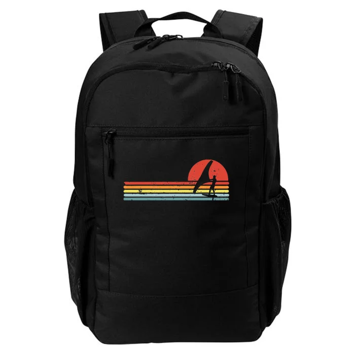 Wing Foiling Foil Surf Surfing Foiler Retro Vintage Surfer Daily Commute Backpack