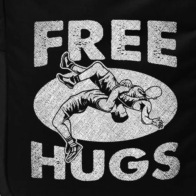 Wrestling Funny Free Hugs Wrestling Impact Tech Backpack