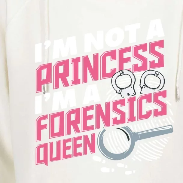 Wo Funny Forensics Science Criminology Student Cute Gift Womens Funnel Neck Pullover Hood