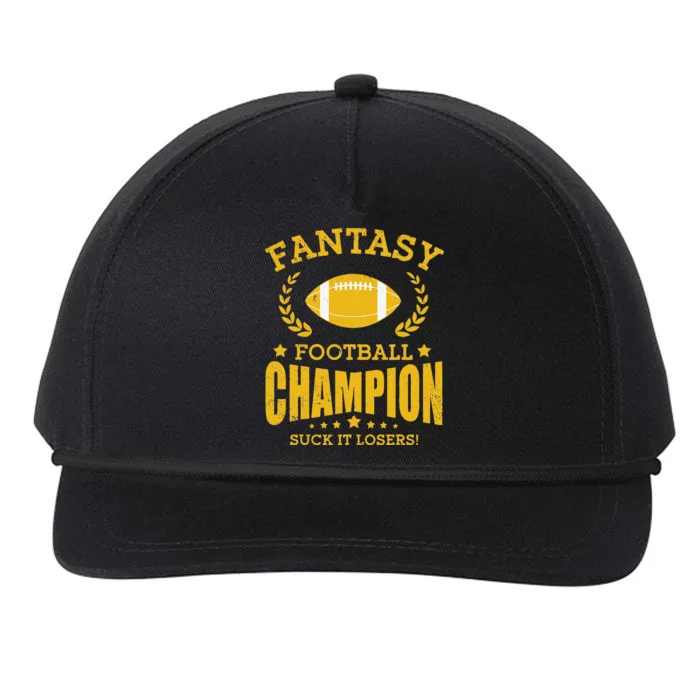 Winner Fantasy Football Champ Champion Draft Football Legend Snapback Five-Panel Rope Hat