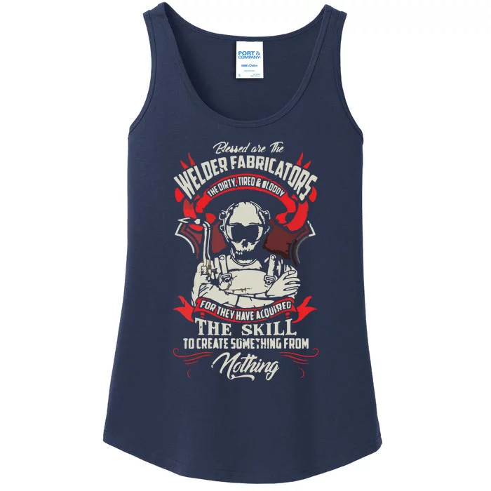 WELDER FABRICATORS Funny Welders Welding Backside Ladies Essential Tank