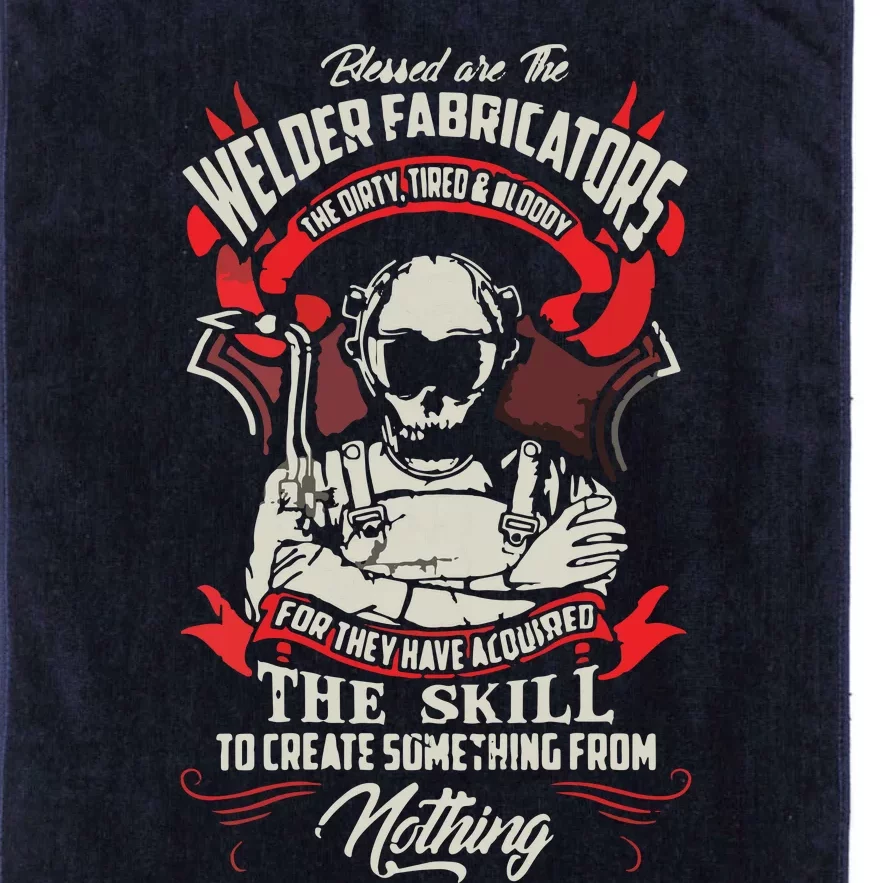 WELDER FABRICATORS Funny Welders Welding Backside Platinum Collection Golf Towel