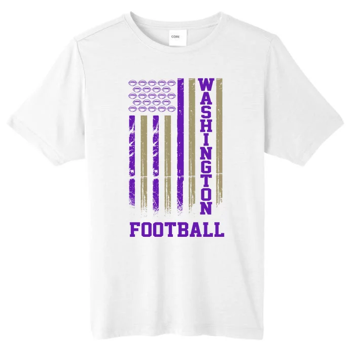 Washington Football Fan American Flag ChromaSoft Performance T-Shirt