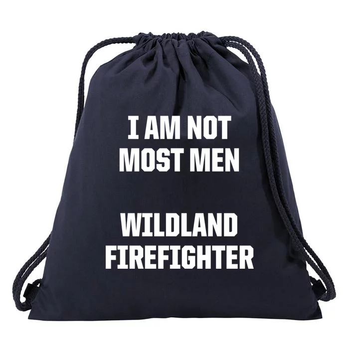 Wildland Firefighter Firefighting Fire Funny Gift Drawstring Bag