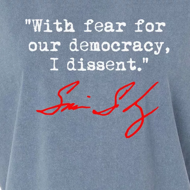 With Fear For Our Democracy I Dissent. Justice Sotomayor Garment-Dyed Women's Muscle Tee