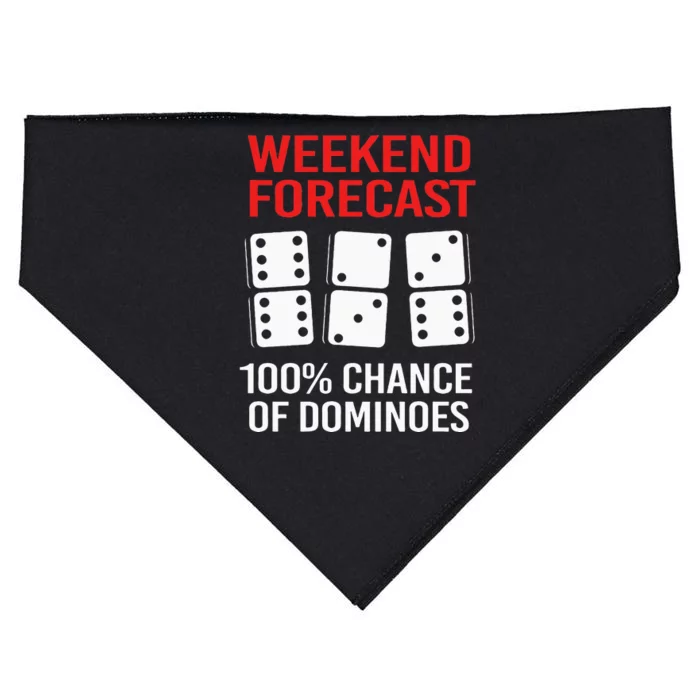 Weekend Forecast Funny Domino For USA-Made Doggie Bandana