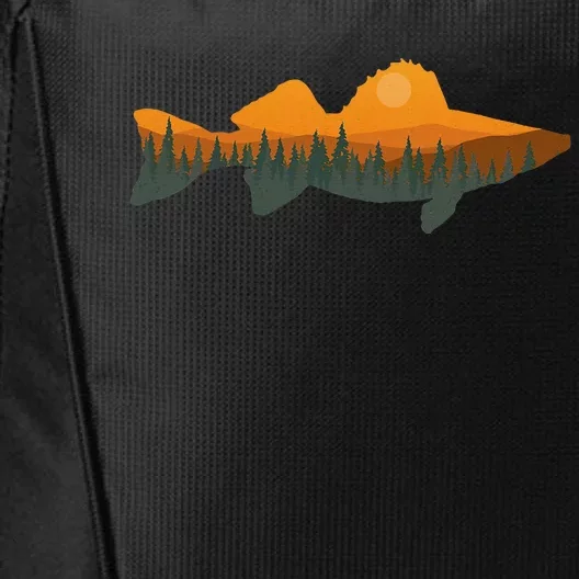 Walleye Fishing Forest Nature Wildlife Fisherman City Backpack