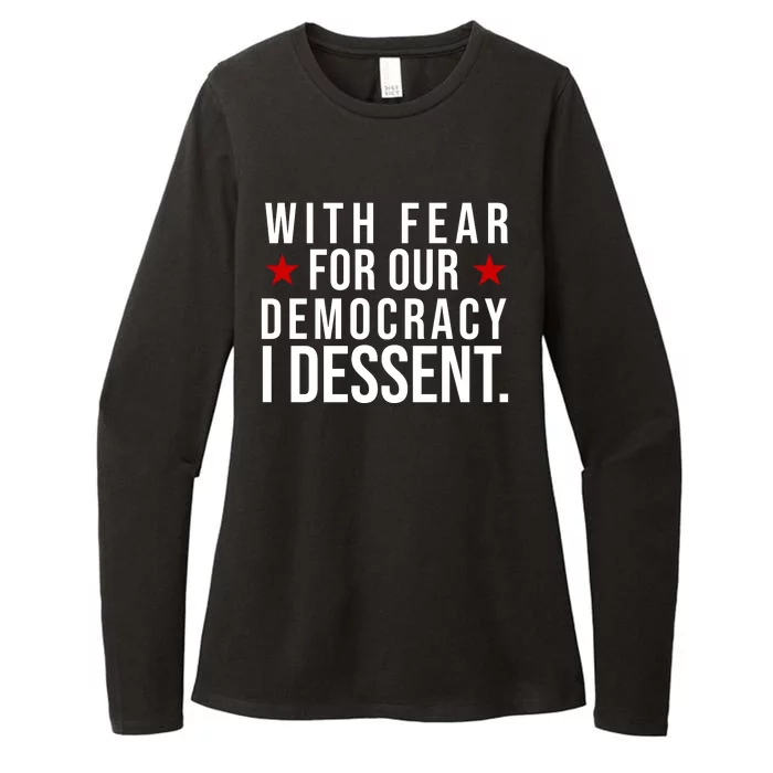 With Fear For Our Democracy I Dessent Womens CVC Long Sleeve Shirt