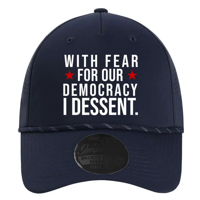 With Fear For Our Democracy I Dessent Performance The Dyno Cap