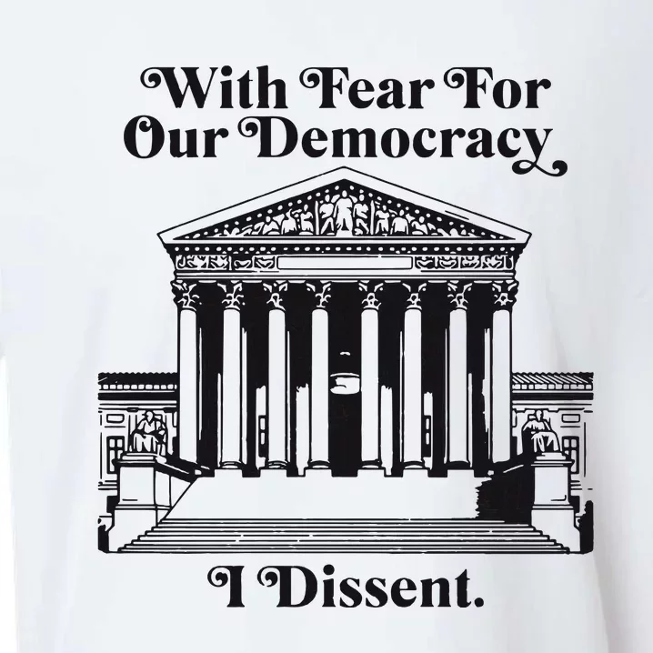 With Fear For Our Democracy Sueded Cloud Jersey T-Shirt