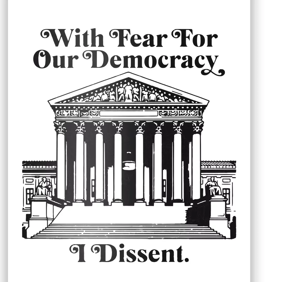 With Fear For Our Democracy Poster