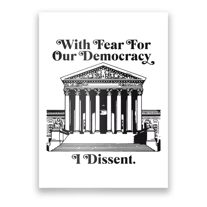 With Fear For Our Democracy Poster