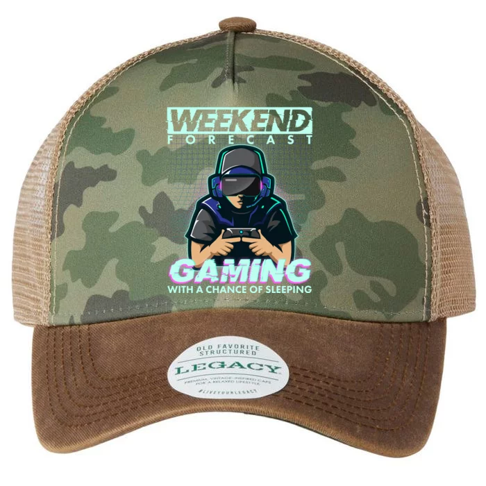 Weekend Forecast Gaming With A Chance Of Sleeping Legacy Tie Dye Trucker Hat