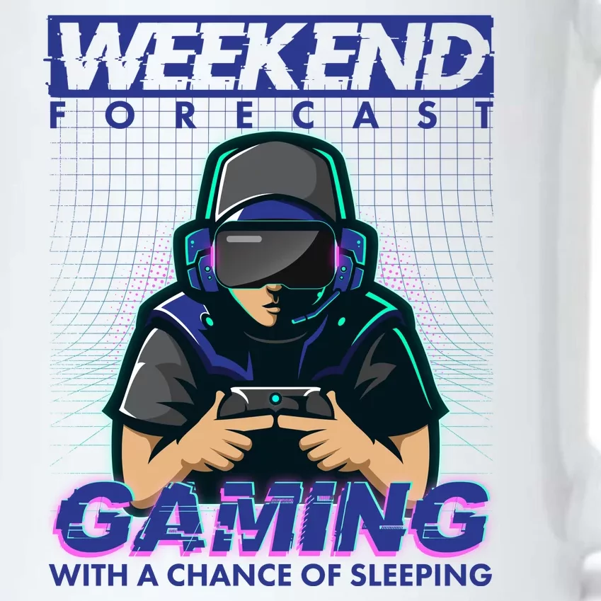 Weekend Forecast Gaming With A Chance Of Sleeping Black Color Changing Mug