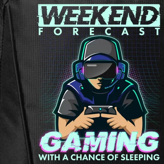 Weekend Forecast Gaming With A Chance Of Sleeping City Backpack