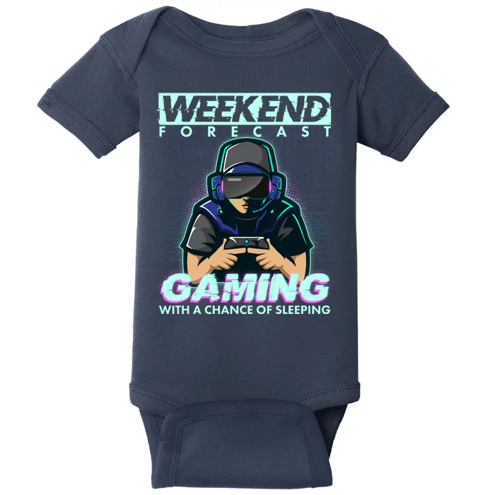 Weekend Forecast Gaming With A Chance Of Sleeping Baby Bodysuit