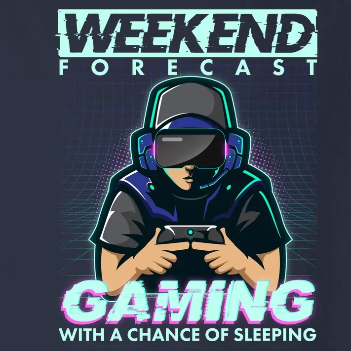 Weekend Forecast Gaming With A Chance Of Sleeping Toddler Long Sleeve Shirt