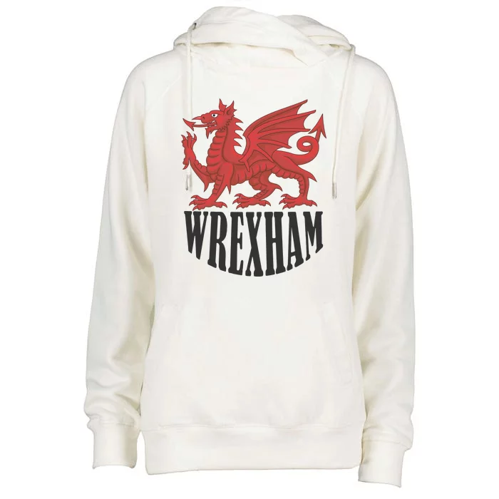 Wrexham FC Gift Football Club Wales Womens Funnel Neck Pullover Hood