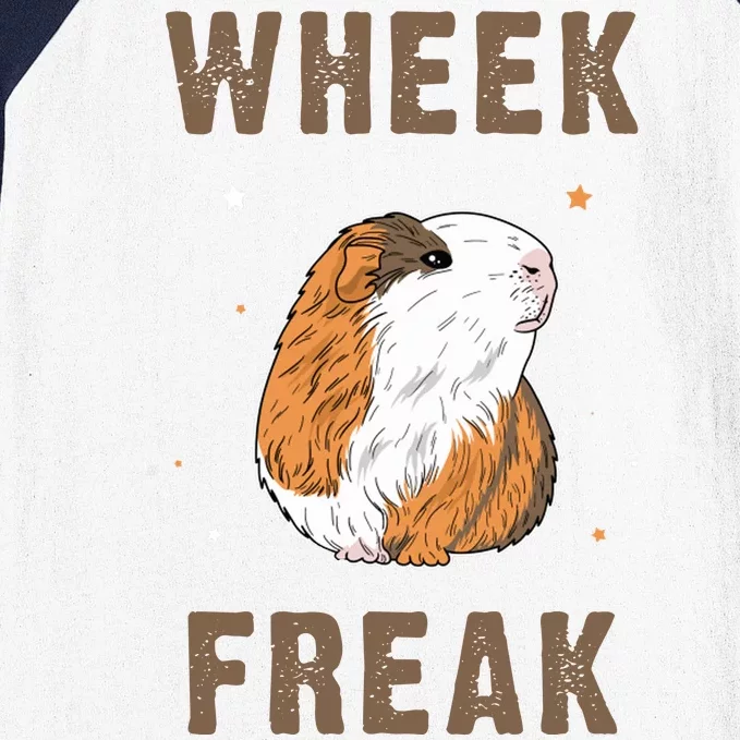 Wheek Freak Guinea Pig Baseball Sleeve Shirt