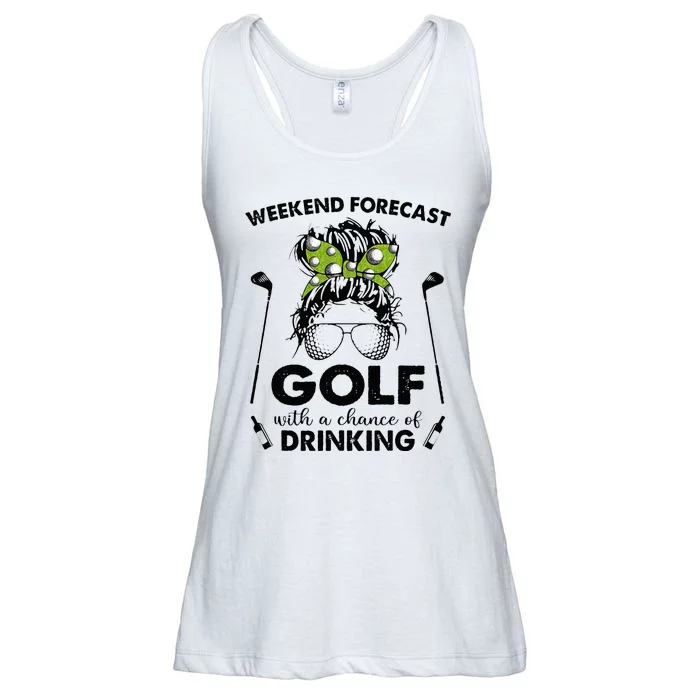 Weekend Forecast Golf With A Chance Of Drinking Ladies Essential Flowy Tank