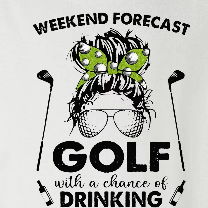 Weekend Forecast Golf With A Chance Of Drinking Toddler Long Sleeve Shirt