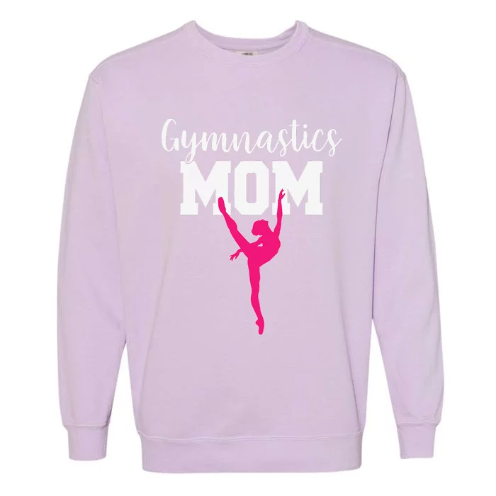 Womens Funny Gymnastics Mom Tee Cute Gymnast Mom Mother's Day Garment-Dyed Sweatshirt