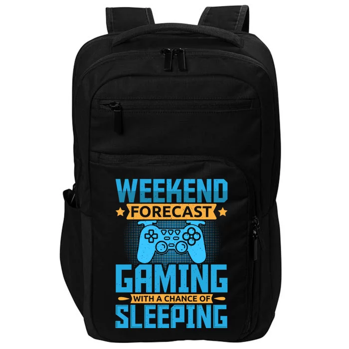 Weekend Forecast Gaming With A Chance Of Sleeping Impact Tech Backpack