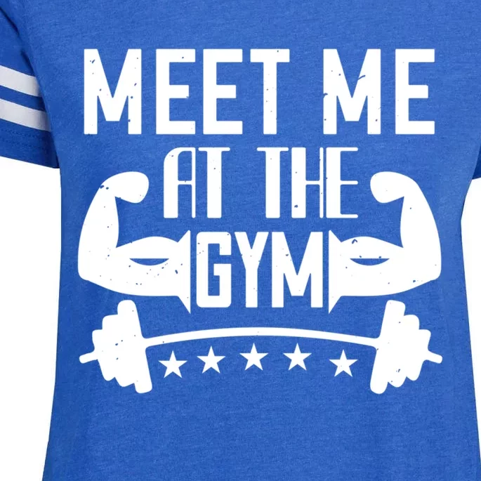 Workout Funny Gift Meet Me At The Gym Gift Enza Ladies Jersey Football T-Shirt