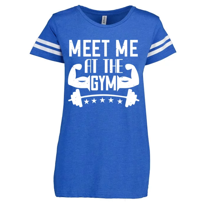 Workout Funny Gift Meet Me At The Gym Gift Enza Ladies Jersey Football T-Shirt