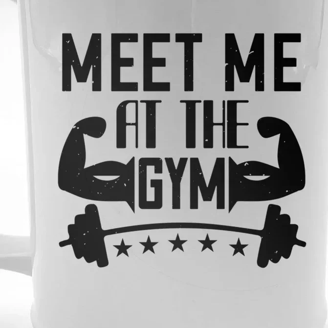 Workout Funny Gift Meet Me At The Gym Gift Front & Back Beer Stein