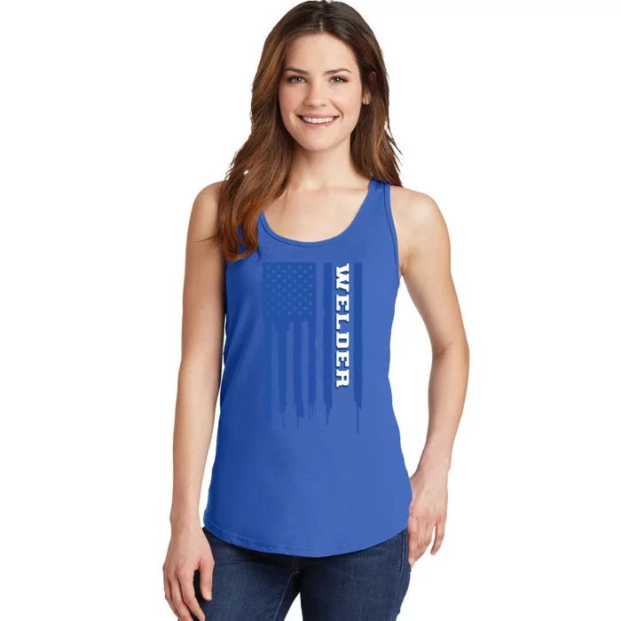 Welder Flag Gift Ladies Essential Tank