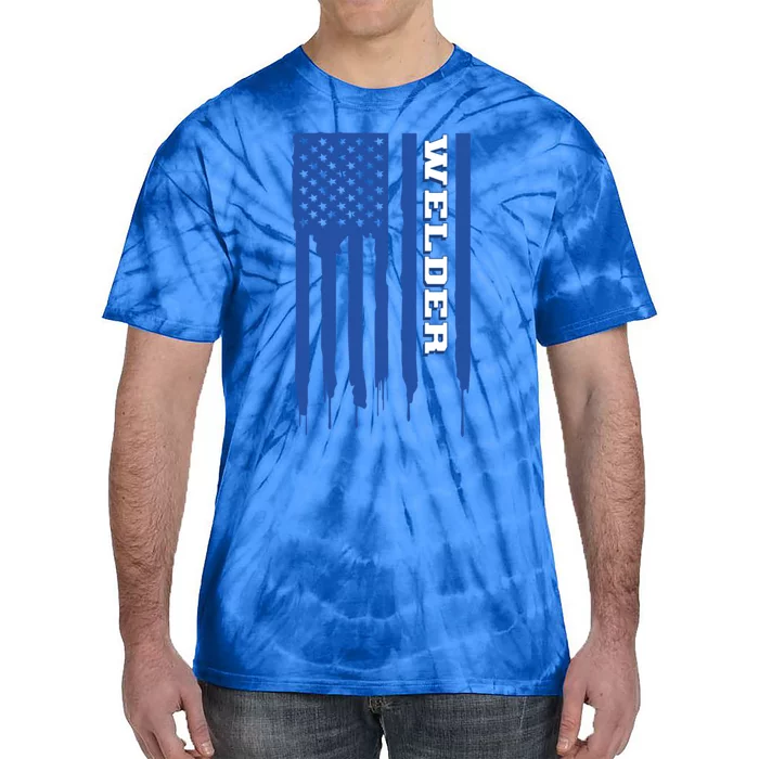 Welder Flag Gift Tie-Dye T-Shirt