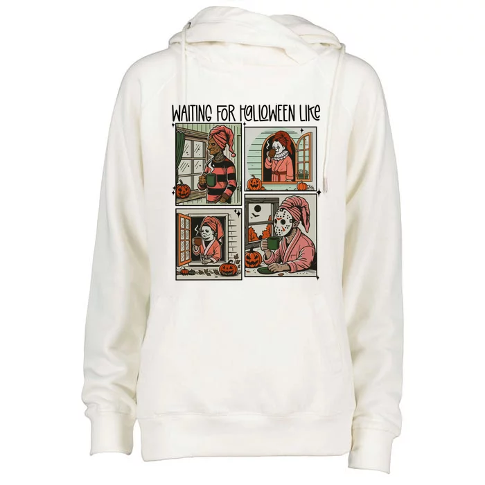 Waiting For Halloween Like Womens Funnel Neck Pullover Hood