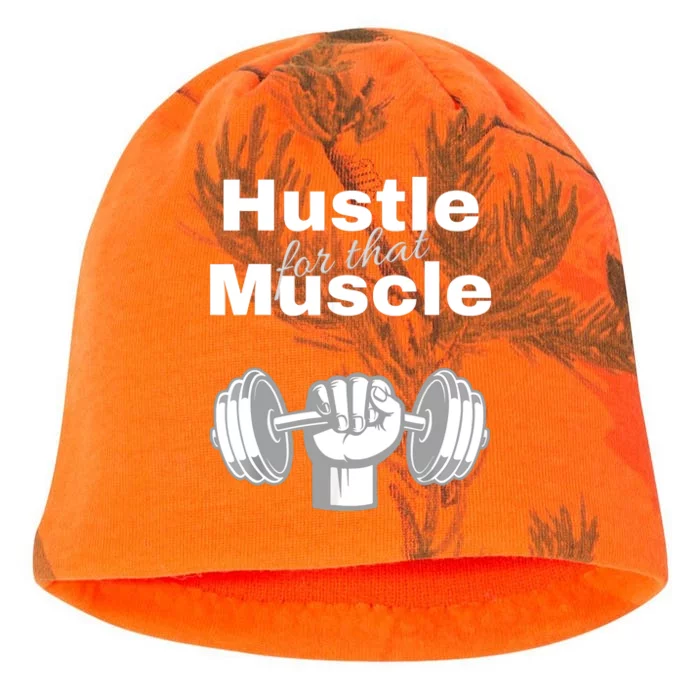 Workout For Him, Hustle For That Muscle Kati - Camo Knit Beanie