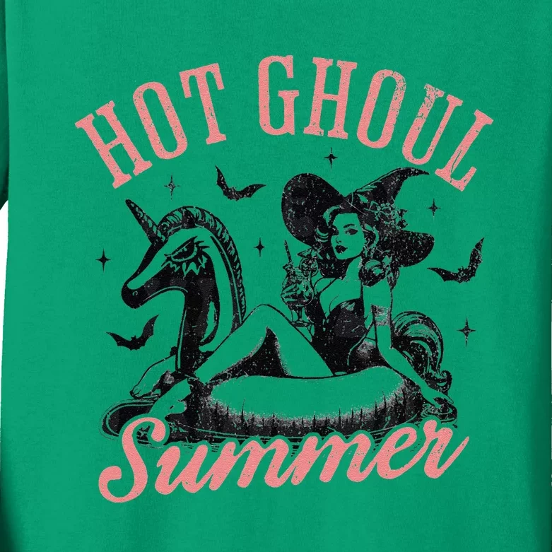 Women Funny Halloween Hot Ghoul Summer Summerween Kids Long Sleeve Shirt