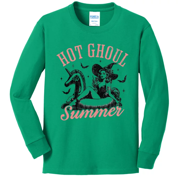 Women Funny Halloween Hot Ghoul Summer Summerween Kids Long Sleeve Shirt