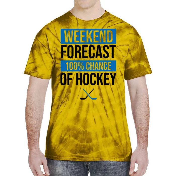 Weekend Forecast Hockey Tie-Dye T-Shirt