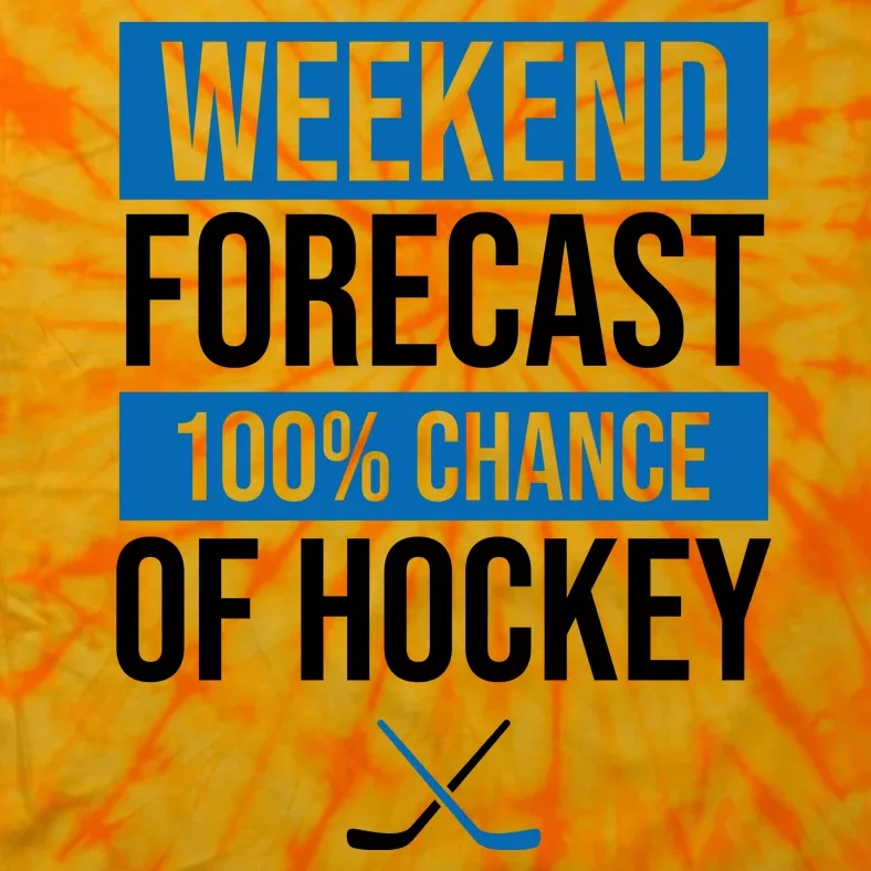 Weekend Forecast Hockey Tie-Dye T-Shirt