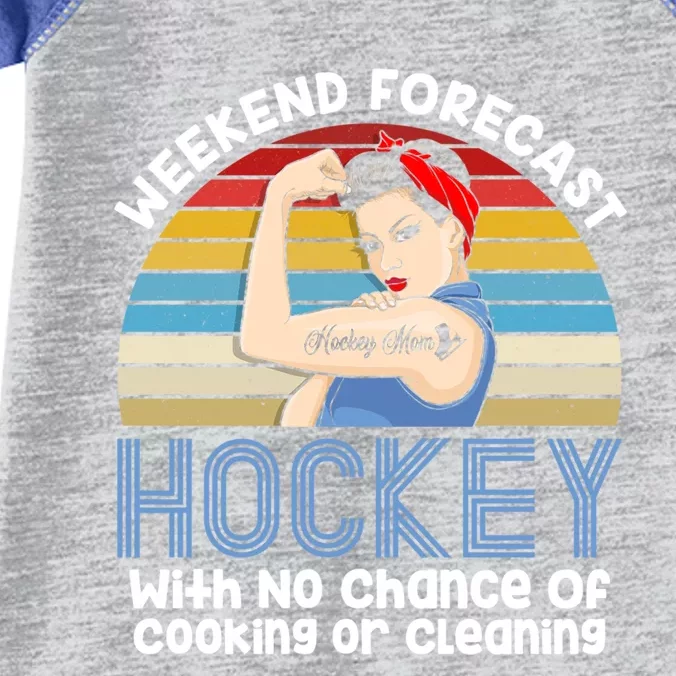 Weekend Forecast Hockey No Chance Cooking Or Cleaning Meaningful Gift Infant Baby Jersey Bodysuit