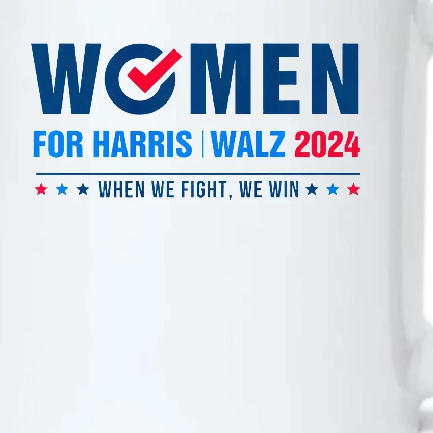 Women For Harris Walz 2024 When We Fight We Win Black Color Changing Mug