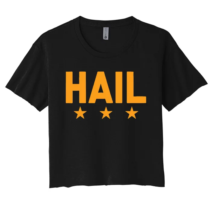 W.A.S.H.I.N.G.T.O.N. Football Hail Women's Crop Top Tee