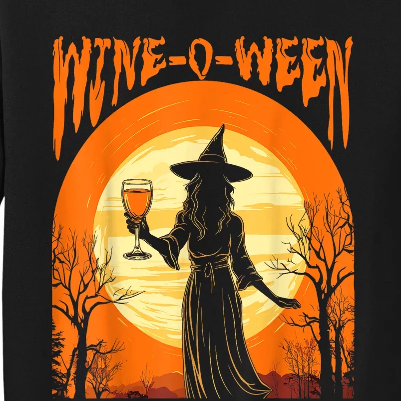 Wineoween Funny Halloween Witch Costume Sweatshirt