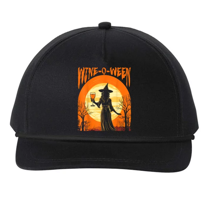 Wineoween Funny Halloween Witch Costume Snapback Five-Panel Rope Hat