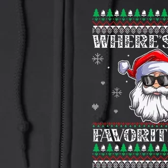 Where's-My Favorite Ho Christmas Season Full Zip Hoodie