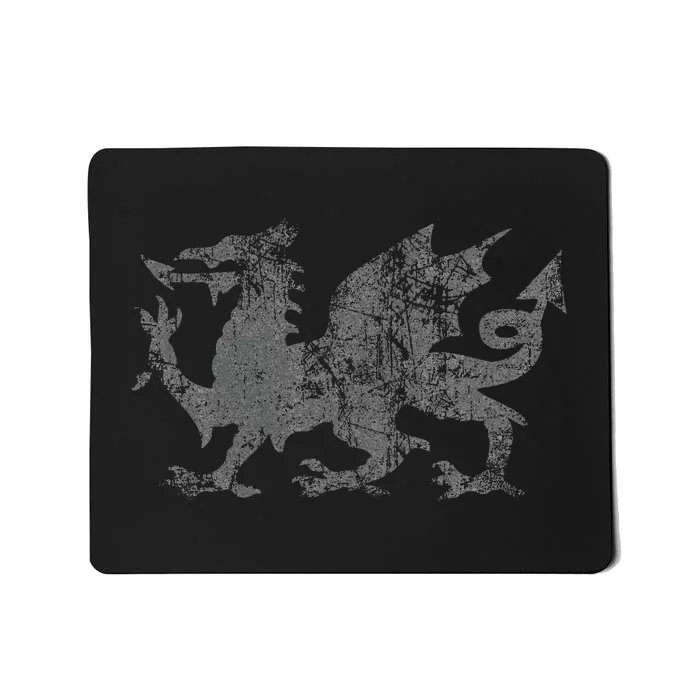 Welsh Flag Heraldry Dragon Welsh Soccer St DavidS Day Wales Mousepad