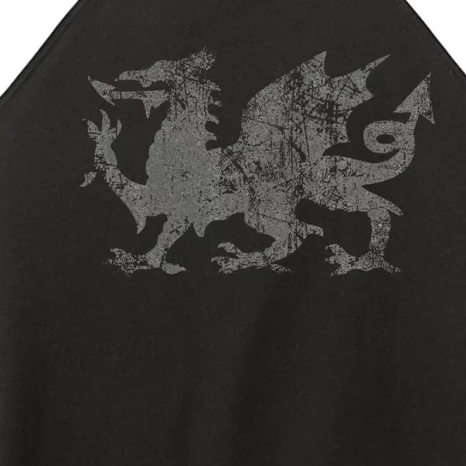 Welsh Flag Heraldry Dragon Welsh Soccer St DavidS Day Wales Women’s Perfect Tri Rocker Tank