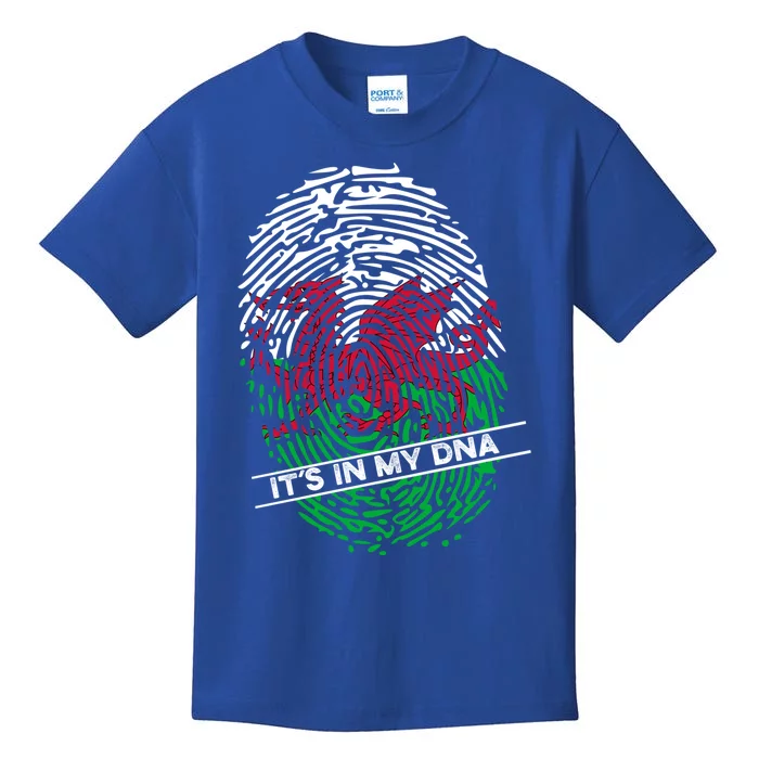 Welsh Flag Its In My Dna Cool Gift Kids T-Shirt