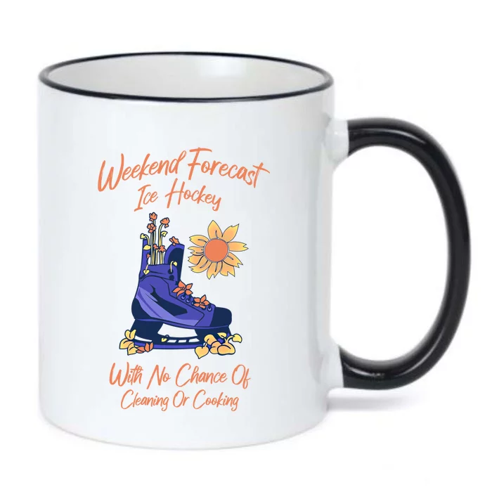 Weekend Forecast Icehockey For Ice Hockey Mom Gift Black Color Changing Mug