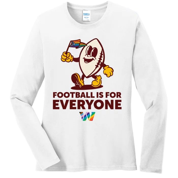 Washington Football Is For Everyone Pride 2024 Ladies Long Sleeve Shirt